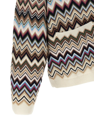 Multicolor Viscose Cardigan