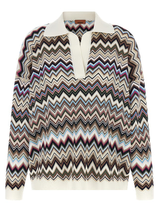 Multicolor Viscose Polo Shirt