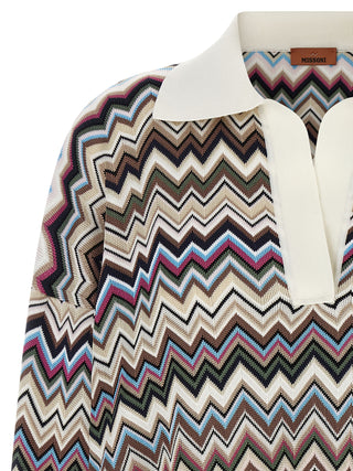 Multicolor Viscose Polo Shirt