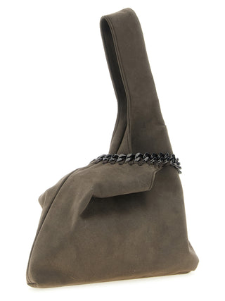 Gray Polyamide Handbag