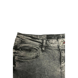 Grey Cotton Women Jeans