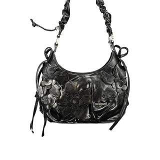 Nero Polyurethane Women's Bag with Adjustable Strap