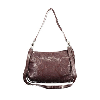 Brown Polyurethane Women's Bag