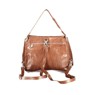 Brown Polyurethane Women's Bag