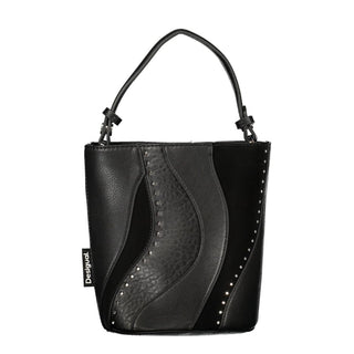 Nero Poliuretano Women's Bag with Shoulder Strap and Internal Pocket