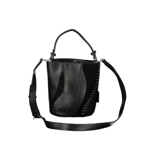 Nero Poliuretano Women's Bag with Shoulder Strap and Internal Pocket