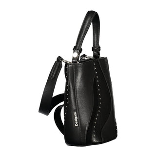 Nero Poliuretano Women's Bag with Shoulder Strap and Internal Pocket
