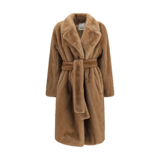 Beige Polyester Coat