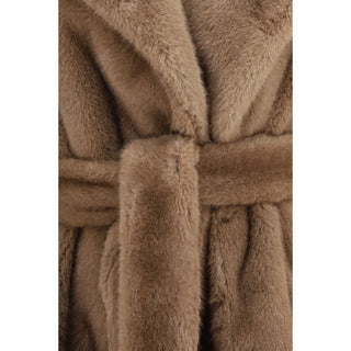 Beige Polyester Coat