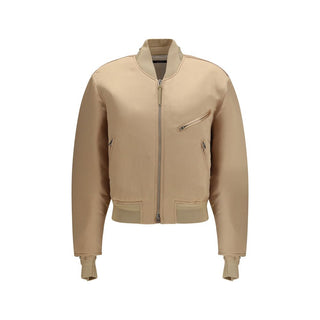 Gold Satin Bomber