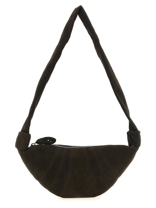 Brown Lamb Leather Shoulder Bag