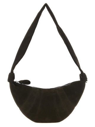 Brown Lamb Leather Shoulder Bag