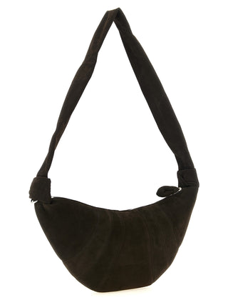 Brown Lamb Leather Shoulder Bag