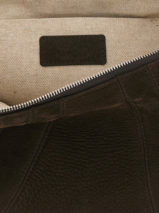 Brown Lamb Leather Shoulder Bag