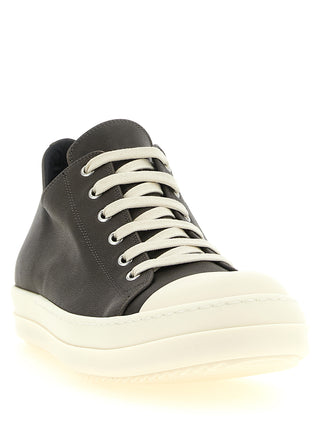 Black Calfskin Low Top Sneakers