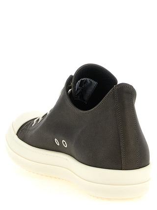 Black Calfskin Low Top Sneakers