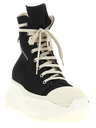 Black Cotton Athletic Sneakers