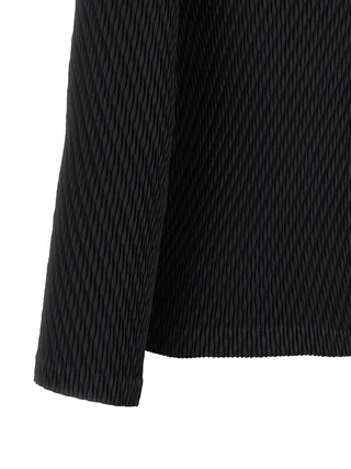 Black Polyester Cardigan