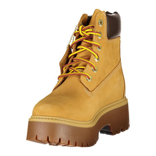 Brown Leather Women Boot