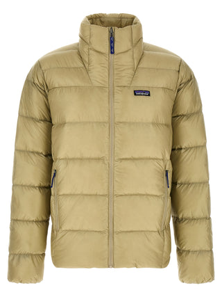 Beige Nylon Full-Length Jacket