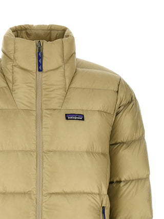 Beige Nylon Full-Length Jacket