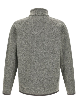 Gray Polyester Full-Length Jacket