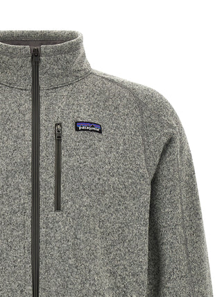 Gray Polyester Full-Length Jacket