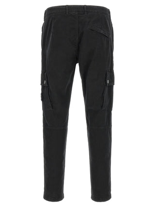 Black Cotton Cargo Pants