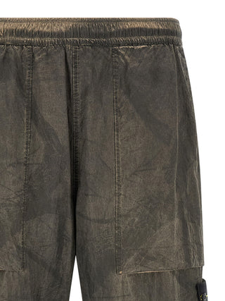 Gray Polyamide Casual Pants