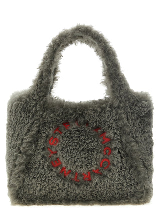 Gray Polyester Tote Bag