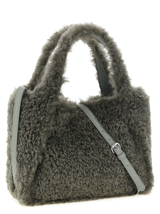 Gray Polyester Tote Bag