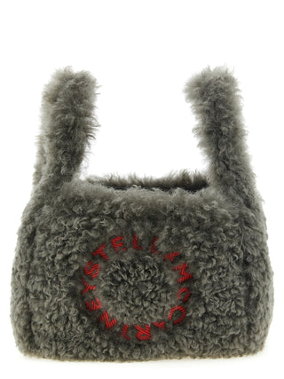 Gray Polyester Shoulder Bag