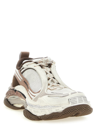 Brown Polyethylene Athletic Sneakers