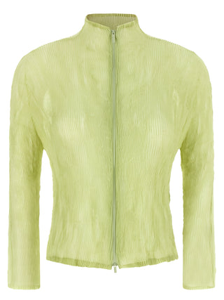 Bicolor Polyester Cardigan