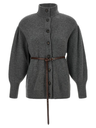 Gray Virgin Wool Cardigan