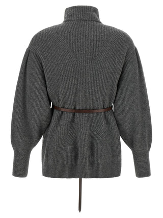 Gray Virgin Wool Cardigan