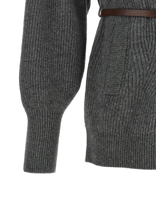Gray Virgin Wool Cardigan