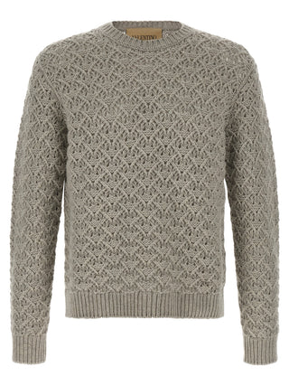 Gray Virgin Wool Cardigan