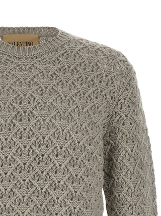 Gray Virgin Wool Cardigan