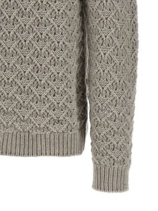 Gray Virgin Wool Cardigan