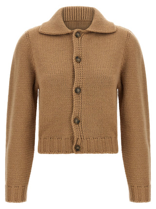 Beige Wool Cardigan