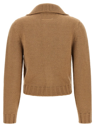 Beige Wool Cardigan