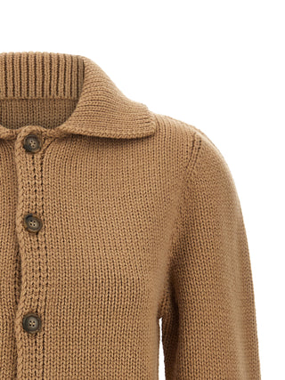 Beige Wool Cardigan