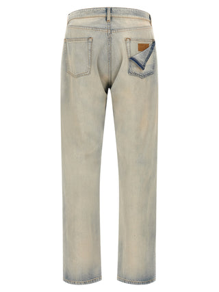 Blue Cotton Relaxed Fit Jeans