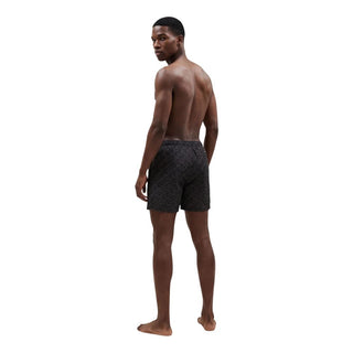 Black Polyester Swim Shorts
