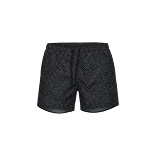 Black Polyester Swim Shorts