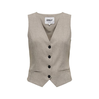 Beige Polyester Waistcoat