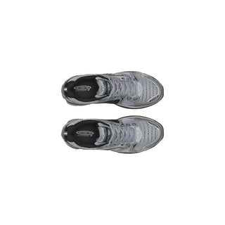 Gray Synthetic Athletic Sneakers