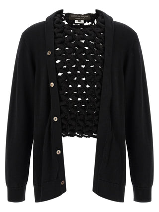 Black Wool Cardigan
