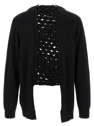Black Wool Cardigan